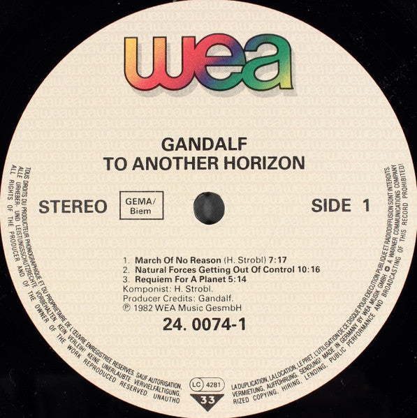 Gandalf : To Another Horizon (LP, Album)