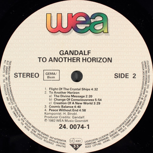 Gandalf : To Another Horizon (LP, Album)