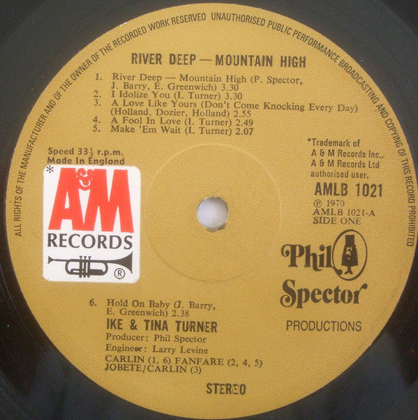 Ike & Tina Turner : River Deep ~ Mountain High (LP, Album, RE)