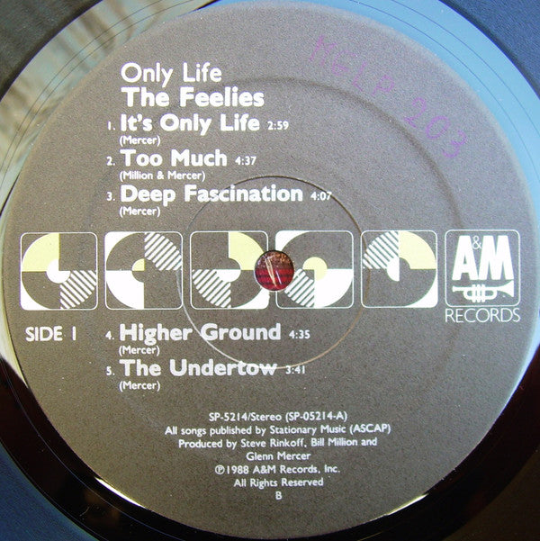 The Feelies : Only Life (LP, Album, Bla)