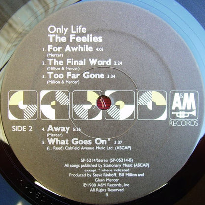 The Feelies : Only Life (LP, Album, Bla)