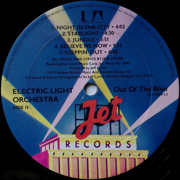 Electric Light Orchestra : Out Of The Blue (2xLP, Album, Res)