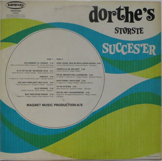 Dorthe Kollo : Dorthe's Største Succes'er (LP, Comp)