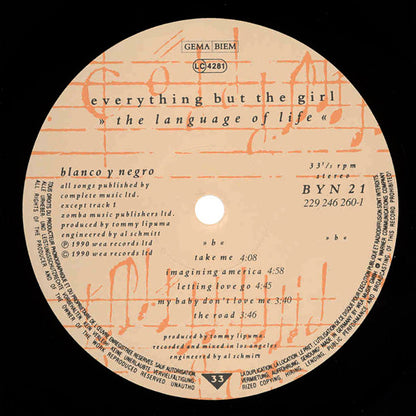 Everything But The Girl : The Language Of Life (LP, Album)