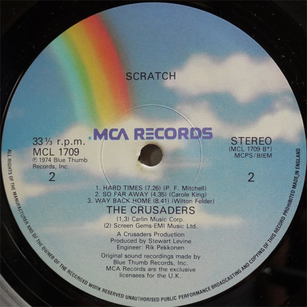 The Crusaders : Scratch (LP, Album, RE)