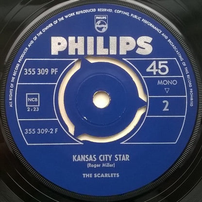 The Scarlets : She Taught Me How To Yodel / Kansas City Star (7", Single)