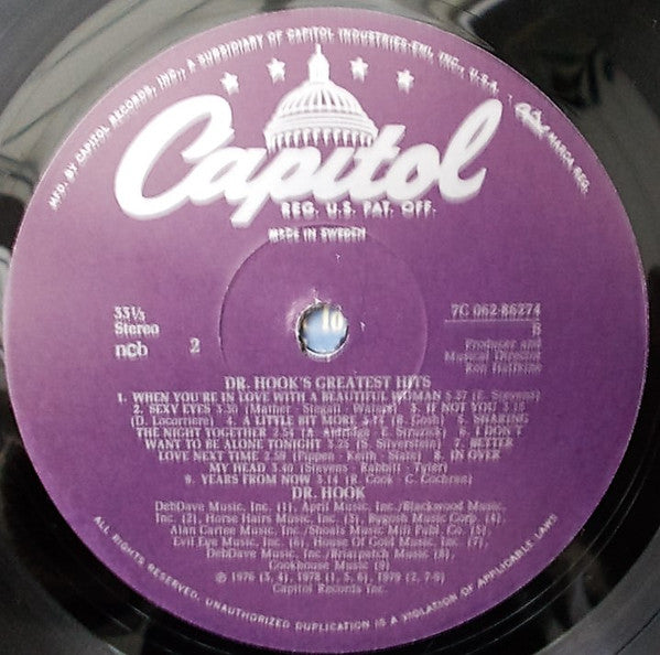 Dr. Hook : Greatest Hits (LP, Comp)
