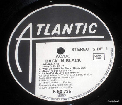 AC/DC : Back In Black (LP, Album, RE)
