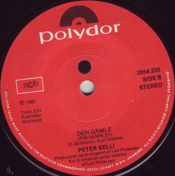 Peter Belli : Tina (7", Single)