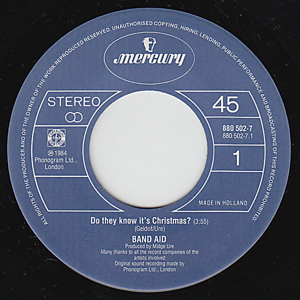 Band Aid : Do They Know It's Christmas? (7", Single)