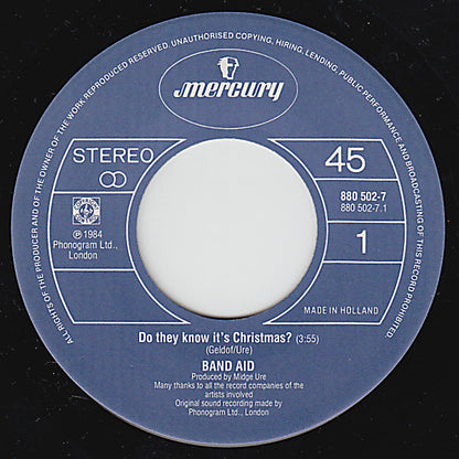 Band Aid : Do They Know It's Christmas? (7", Single)