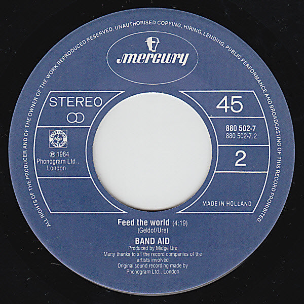Band Aid : Do They Know It's Christmas? (7", Single)