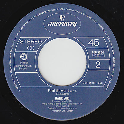 Band Aid : Do They Know It's Christmas? (7", Single)