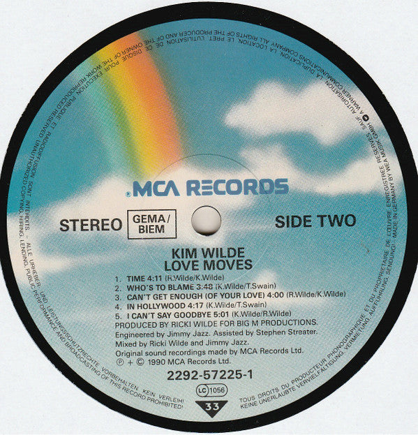 Kim Wilde : Love Moves (LP, Album)