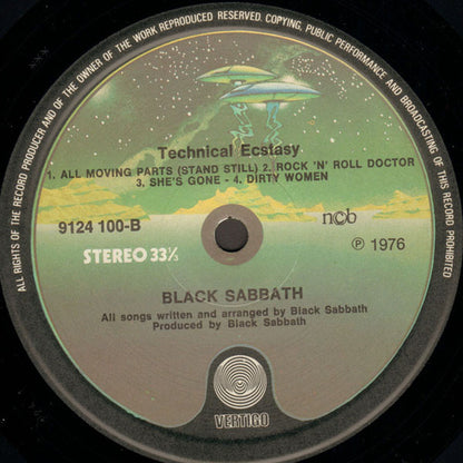 Black Sabbath : Technical Ecstasy (LP, Album)