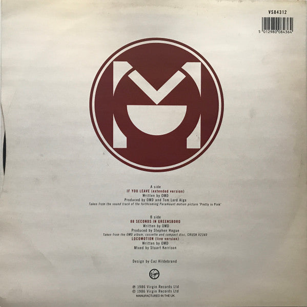 Orchestral Manoeuvres In The Dark : If You Leave (12", Single)