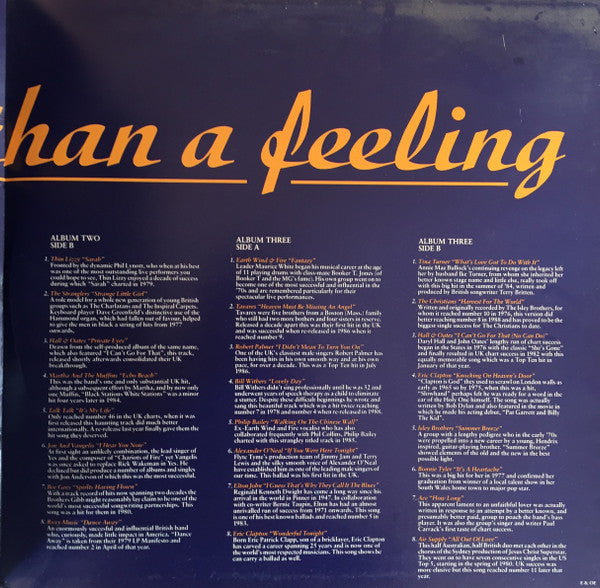 Various : More Than A Feeling (50 Sensational Hits) (3xLP, Comp)