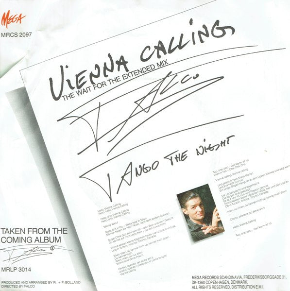 Falco : Vienna Calling (The Wait For The Extended Mix) (7")