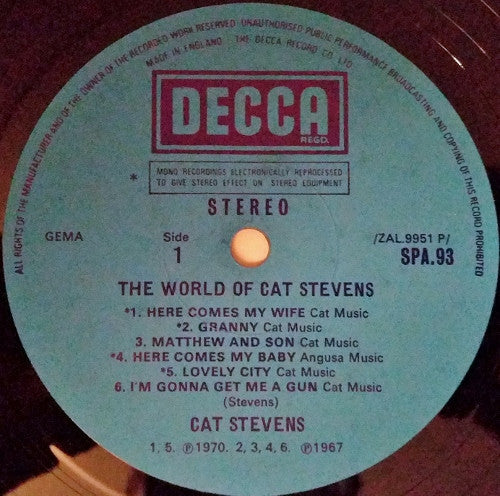Cat Stevens : The World Of Cat Stevens (LP, Comp)