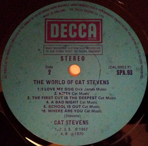Cat Stevens : The World Of Cat Stevens (LP, Comp)
