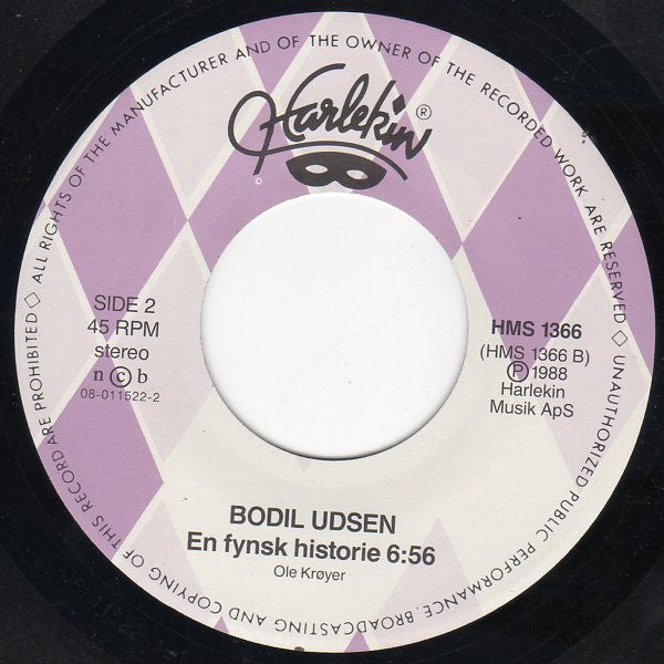 Bodil Udsen : Poesiens Blå Blomst / En Fynsk Historie (7")