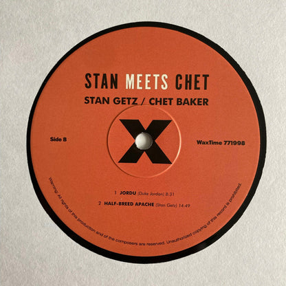 Stan Getz, Chet Baker : Stan Meets Chet (LP, Album, RE)