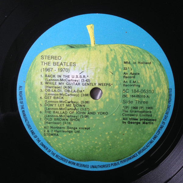 The Beatles : 1967-1970 (2xLP, Comp, RE)