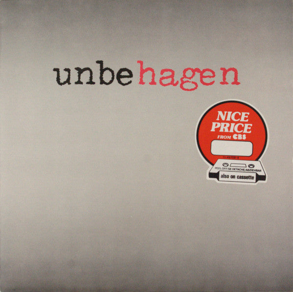 Nina Hagen Band : Unbehagen (LP, Album, RE, Sun)