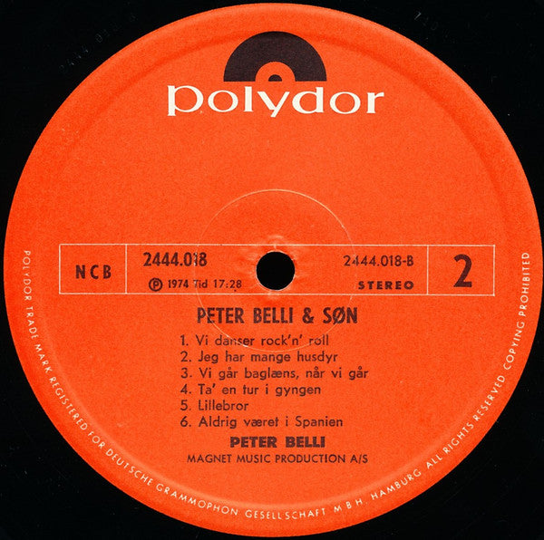 Peter Belli : Peter Belli & Søn (LP, Album)