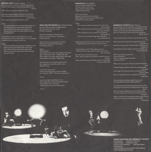 City Boy : Dinner At The Ritz (LP, Album, Pit)