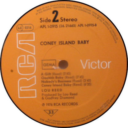 Lou Reed : Coney Island Baby (LP, Album, RP)