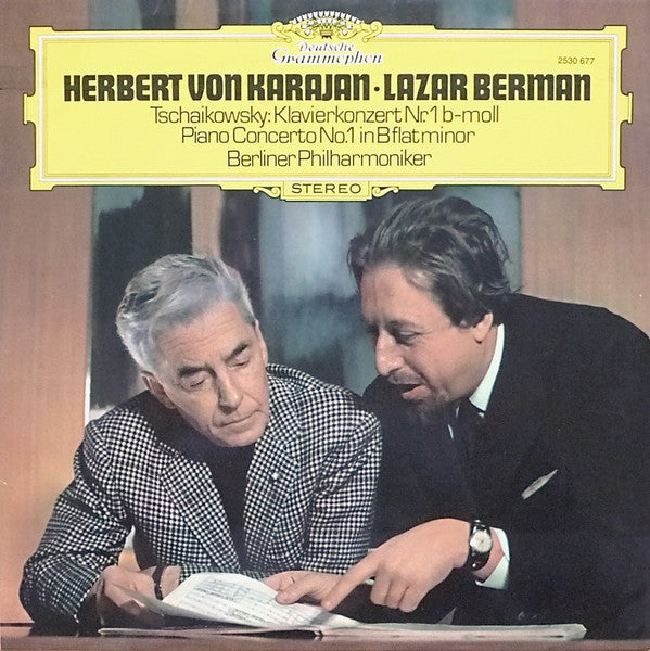 Herbert von Karajan ∙ Lazar Berman, Pyotr Ilyich Tchaikovsky, Berliner Philharmoniker : Klavierkonzert Nr. 1 B-moll = Piano Concerto No. 1 In B Flat Minor (LP, RE)