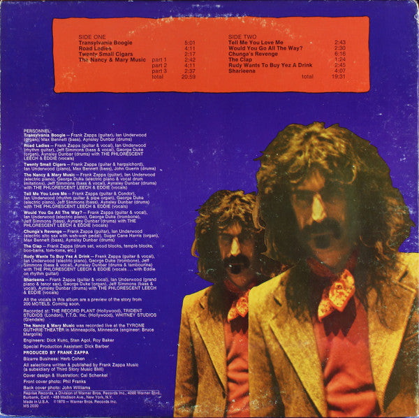 Frank Zappa : Chunga's Revenge (LP, Album, Pit)