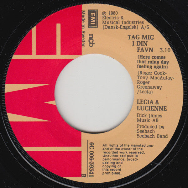 Lecia & Lucienne : Bye-Bye (7", Single)