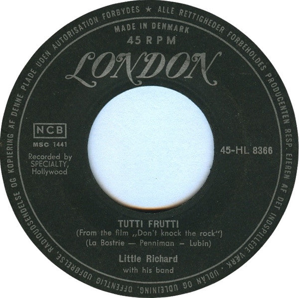 Little Richard And His Band : Tutti Frutti / Long Tall Sally (7", Single)