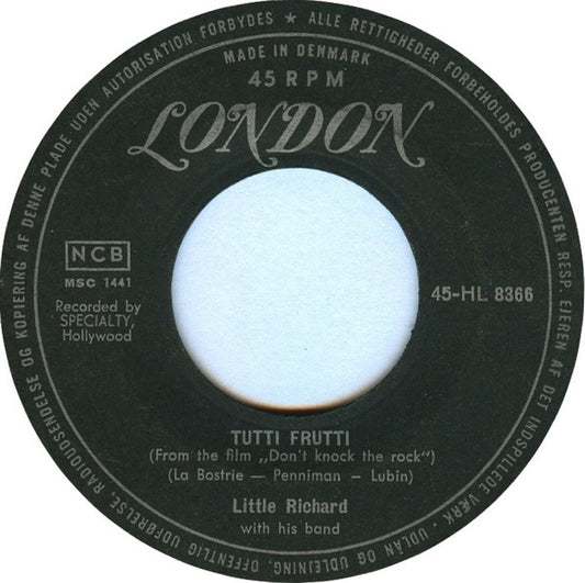 Little Richard And His Band : Tutti Frutti / Long Tall Sally (7", Single)