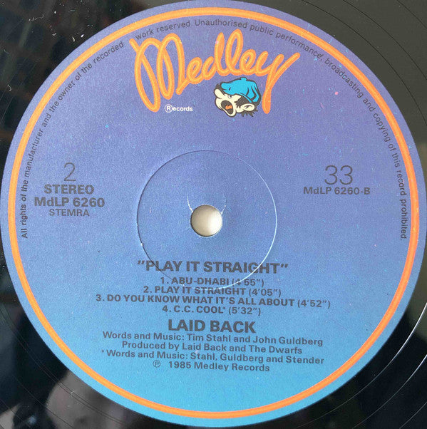 Laid Back : Play It Straight (LP, Album)
