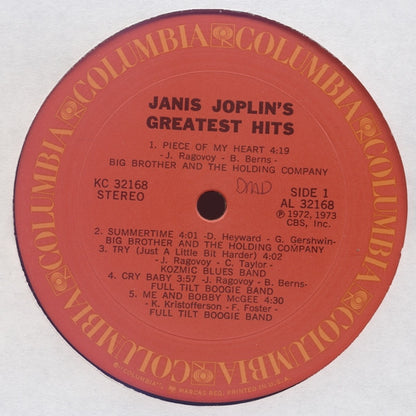 Janis Joplin : Janis Joplin's Greatest Hits (LP, Comp, Pit)