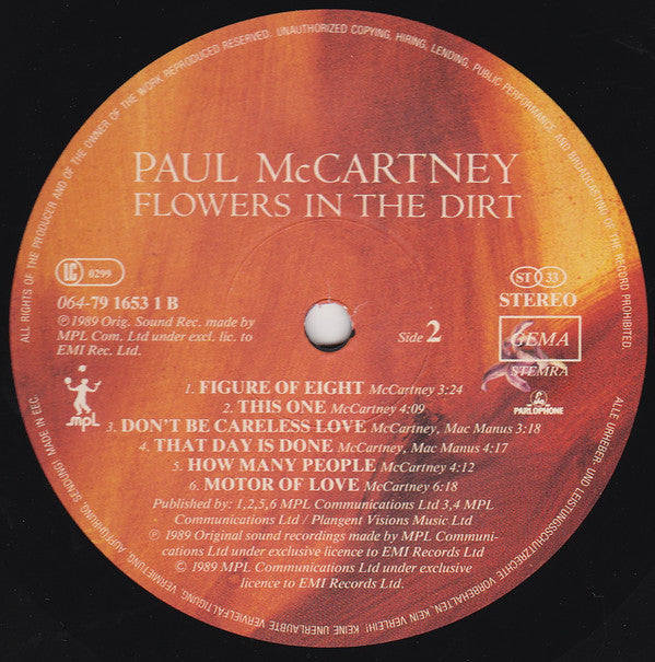 Paul McCartney : Flowers In The Dirt (LP, Album)