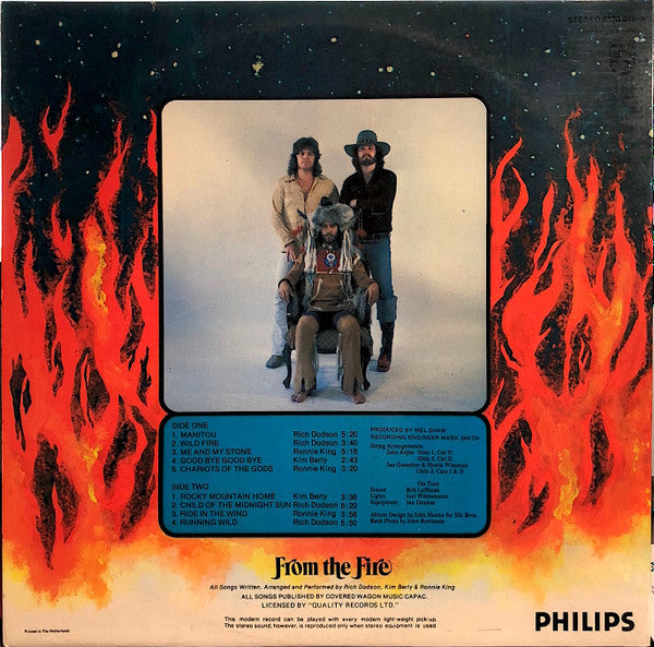 The Stampeders : From The Fire (LP, Album, Gat)