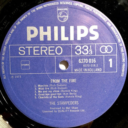 The Stampeders : From The Fire (LP, Album, Gat)