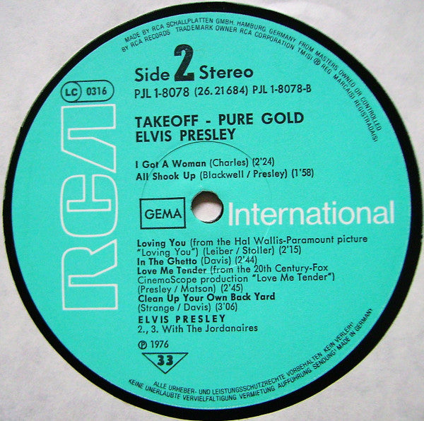 Elvis Presley : Pure Gold (LP, Comp)