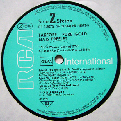 Elvis Presley : Pure Gold (LP, Comp)