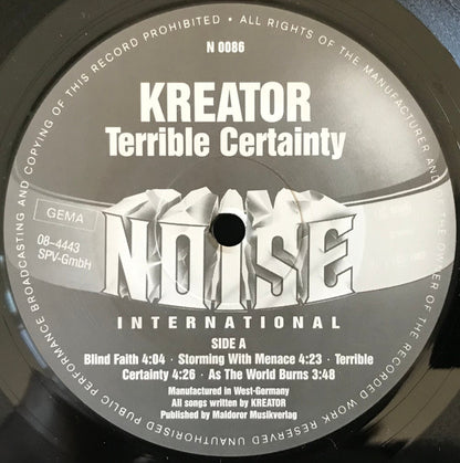 Kreator : Terrible Certainty (LP, Album, RE)