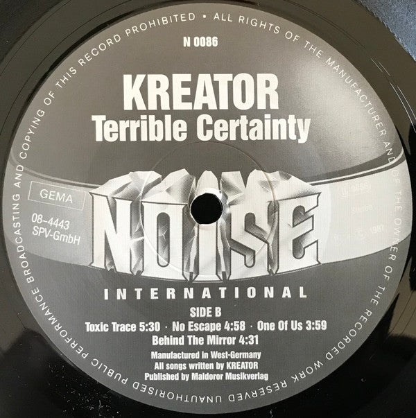 Kreator : Terrible Certainty (LP, Album, RE)