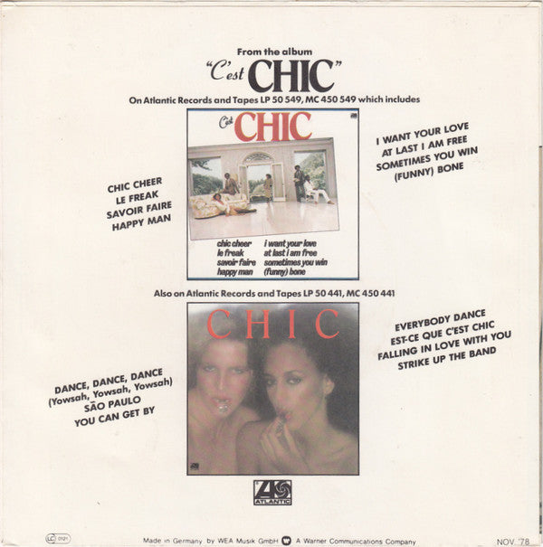 Chic : Freak Out (Le Freak) (7", Single, R/S)