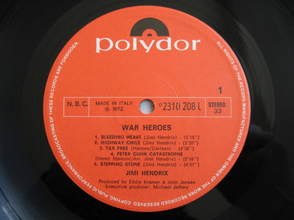 Jimi Hendrix : War Heroes (LP, Album)