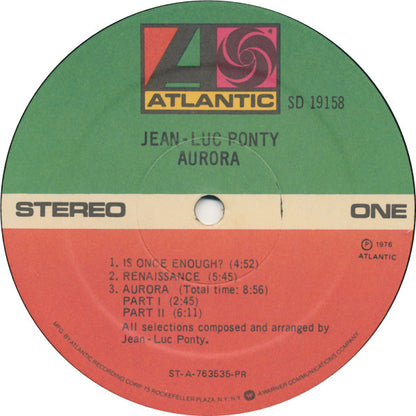 Jean-Luc Ponty : Aurora (LP, Album, RE, Pre)