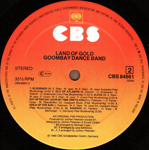 Goombay Dance Band : Land Of Gold (LP, Album)