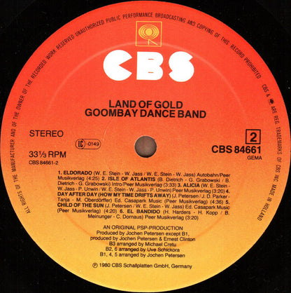 Goombay Dance Band : Land Of Gold (LP, Album)